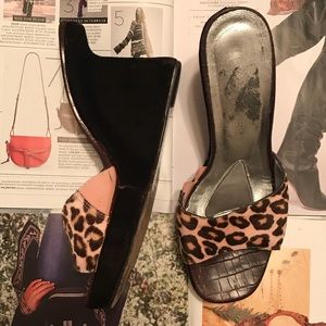 Cheetah sandal heel (vintage)